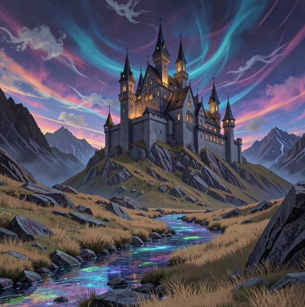 a digital painting depicting a fantastic