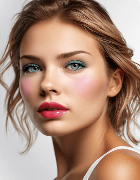 Example makeup model photo