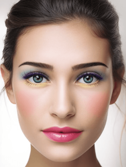 Example makeup model photo