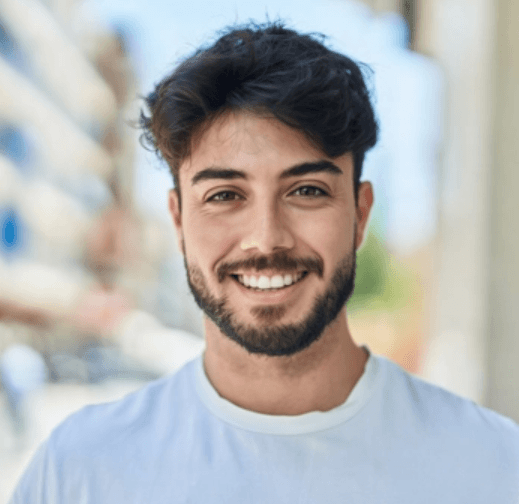 Example selfie for a passport photo
