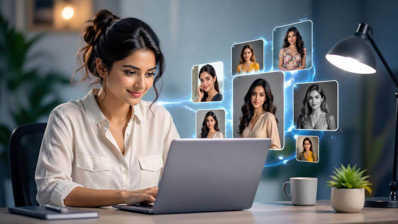 AI girl generator example result